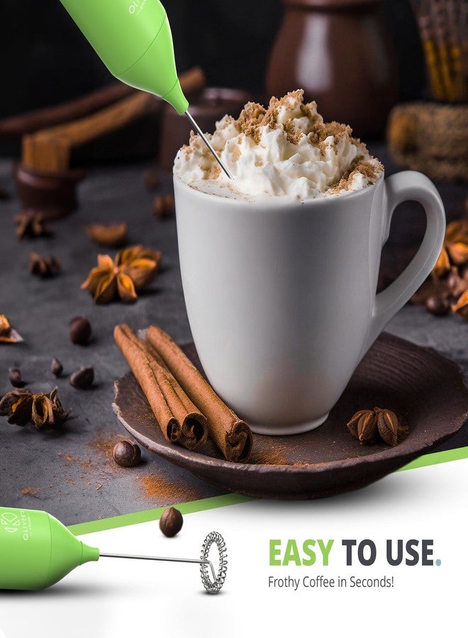 Oliver's Kitchen ® Handheld Milk Frother- Create Milky Foam For Coffee, Cappucino, Hot Chocalate And More in Seconds - USB-C Rechargeable - Image 5