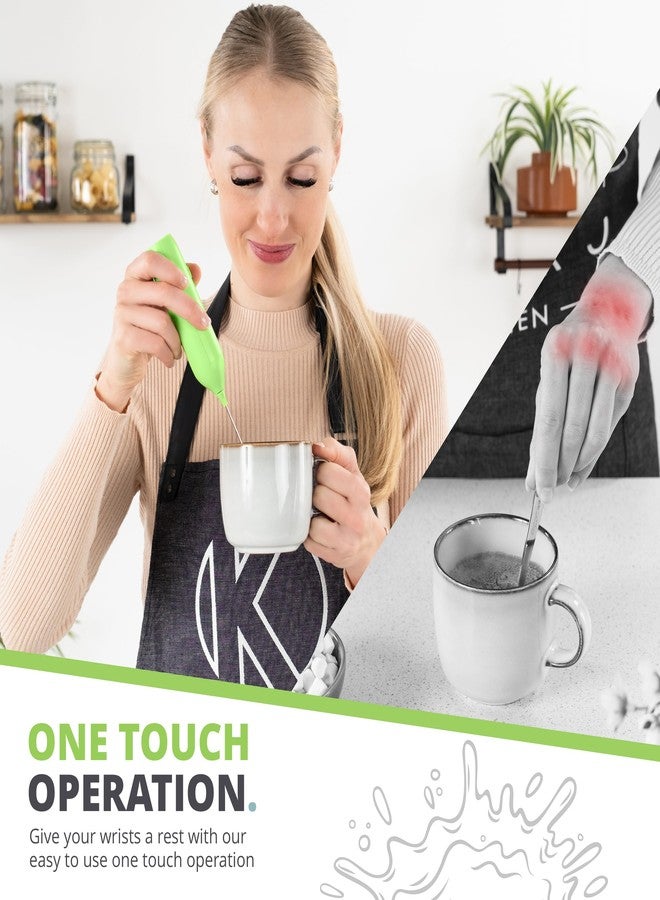 Oliver's Kitchen ® Handheld Milk Frother- Create Milky Foam For Coffee, Cappucino, Hot Chocalate And More in Seconds - USB-C Rechargeable - Image 4