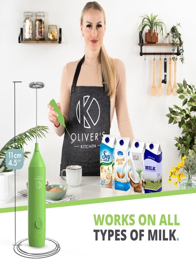 Oliver's Kitchen ® Handheld Milk Frother- Create Milky Foam For Coffee, Cappucino, Hot Chocalate And More in Seconds - USB-C Rechargeable - Image 2