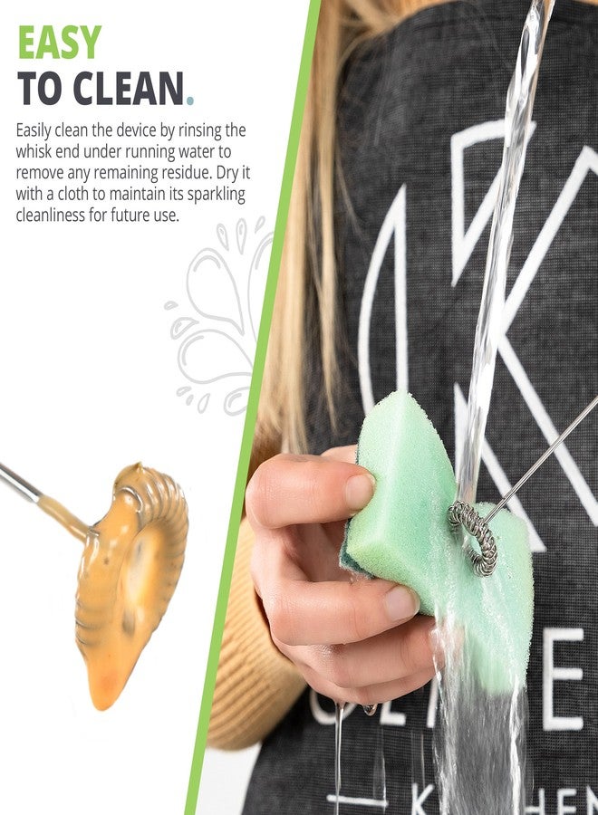 Oliver's Kitchen ® Handheld Milk Frother- Create Milky Foam For Coffee, Cappucino, Hot Chocalate And More in Seconds - USB-C Rechargeable - Image 3