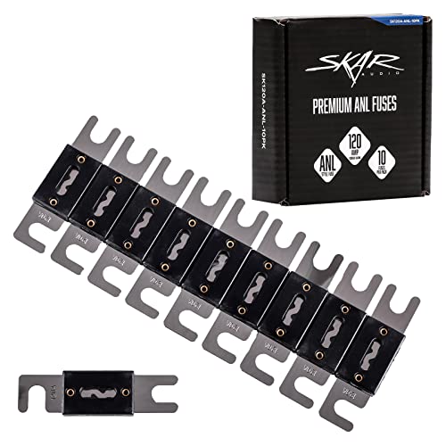 Skar Audio 120 Amp Nickel Plated ANL Fuses 10 Pack SK120AANL10PK - Image 3