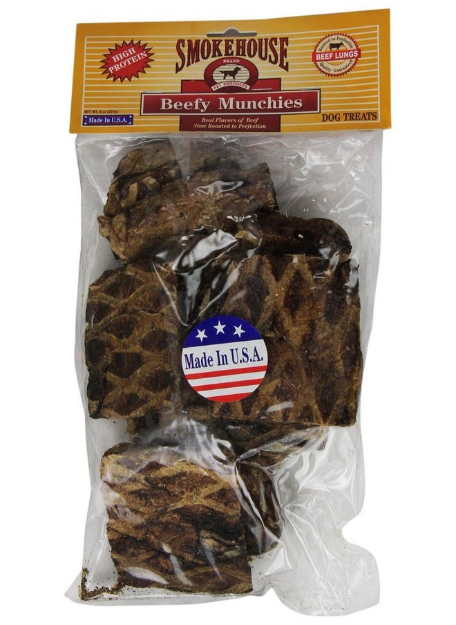 null - مكافآت الكلاب من Smokehouse 100-Percent Natural Beef Munchies، 8 أونصات - Image 1