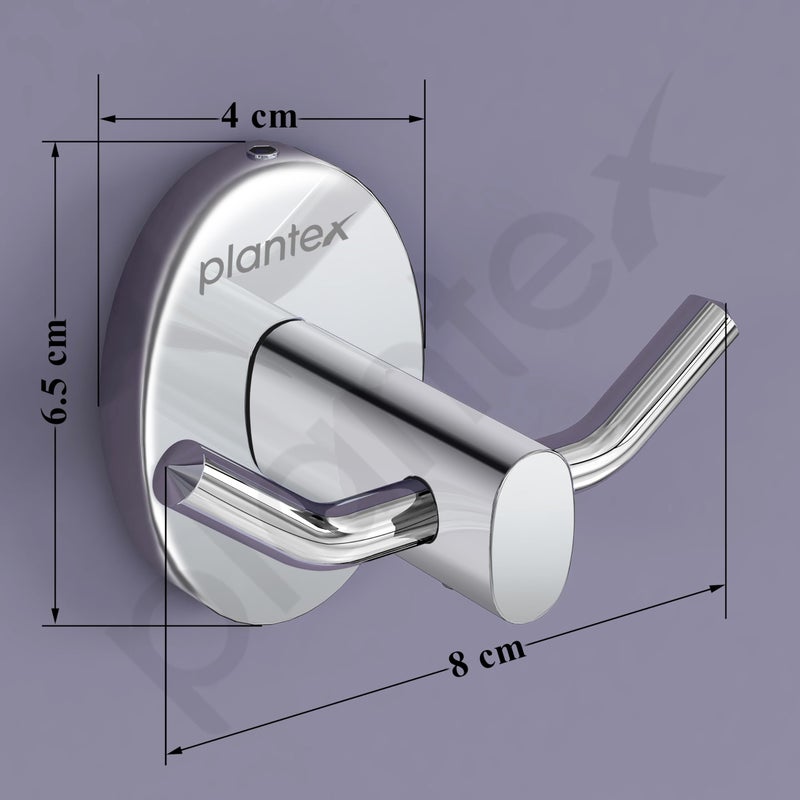 Plantex 304 Grade Stainless Steel Hooks for Hanging Clothes and Towels in Bathroom/Living Room/Bathroom Accessories - Olive (Chrome) - Image 3