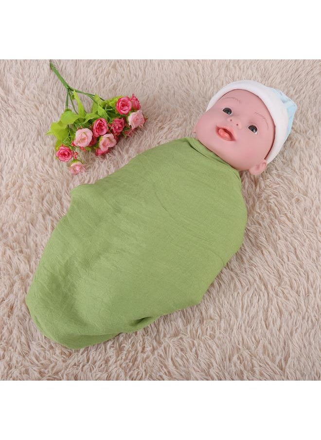 Thoraya Newborn Baby Wraps Swaddle Blanket Infant Boys Girls Photography Photo Prop Green  - Image 5