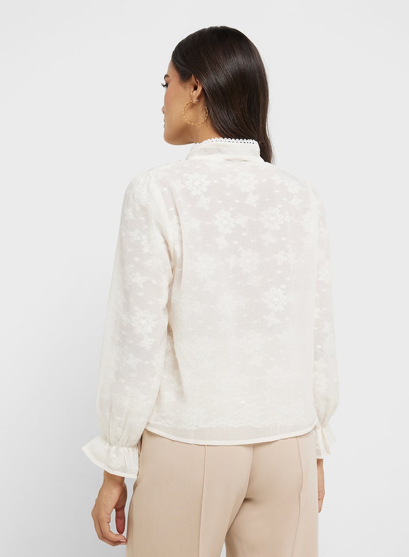 ELLA Top With Neck Tie Up  - Image 2