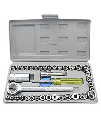 Shopper52 Combination Socket Wrench Tool Kit- Set of 40 Pcs - 40PCTK03 - Image 1