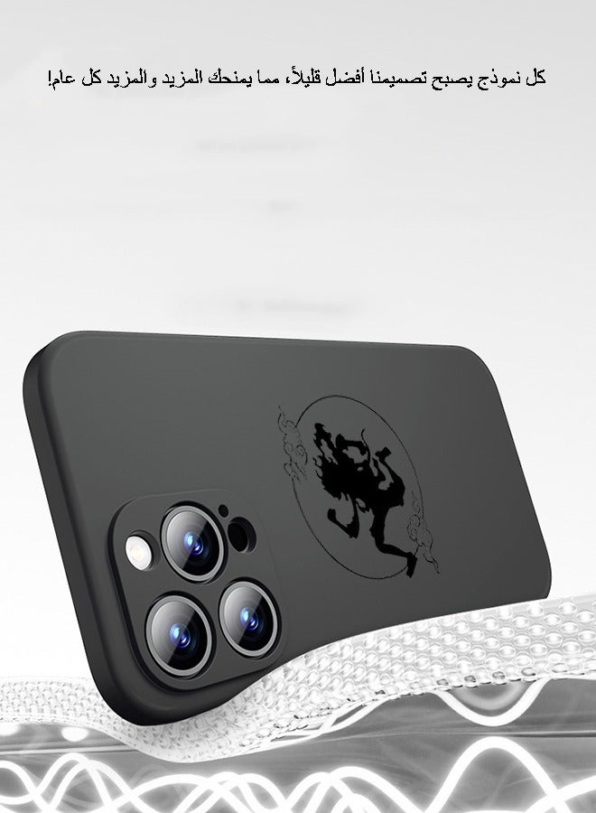 Compatible with iPhone 14 Pro Max Case Liquid Silicone Case Full Body Protective Cover Shockproof Slim Phone Case Anti-Scratch Soft Microfiber Lining - Image 3
