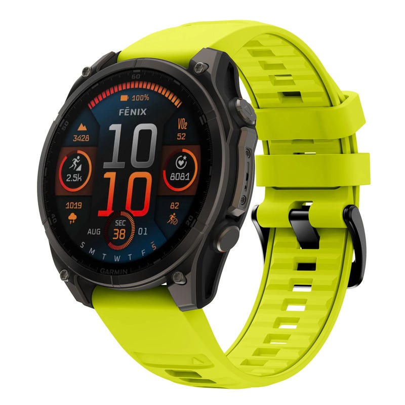 Bluejw Original Sport Waterproof Silicone Replacement Watch Band Strap for Garmin Fenix 8 (WB1130T) - Image 2