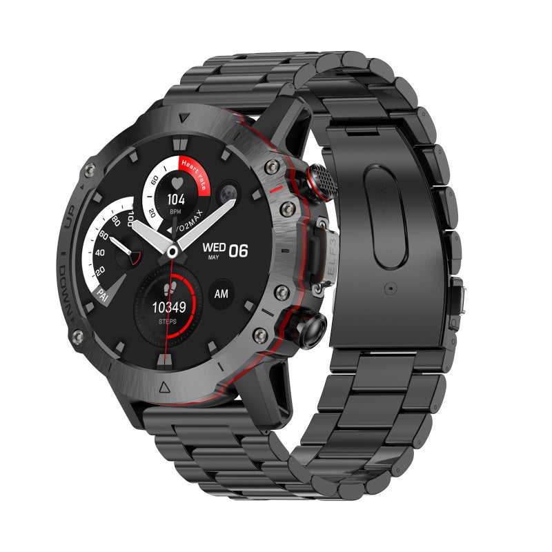 ELF3 Smart Bracelet Sports Watch 1.39-Inch TFTFullTouch Screen Fitness Tracker IP67 Waterproof  BT Call Blood Oxygen/Sleep/Heart Rate Monitor Multiple Sports Mode Notification/Call/Sedentary Reminder - Image 1