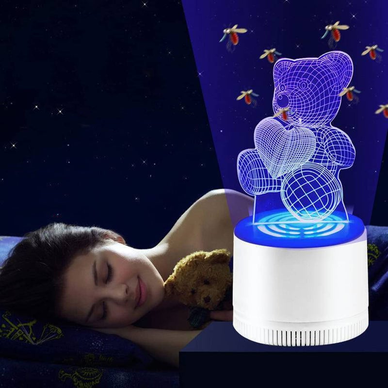 3D Electric Indoor Bug Zapper，Mosquito Zapper& Killer- Gnat Trap Bug Catcher，Mosquito Attractant Trap- Fly Zapper，Removes Flies Gnats Moth and Bugs，Bug Zapper Indoor and Outdoor - Image 1