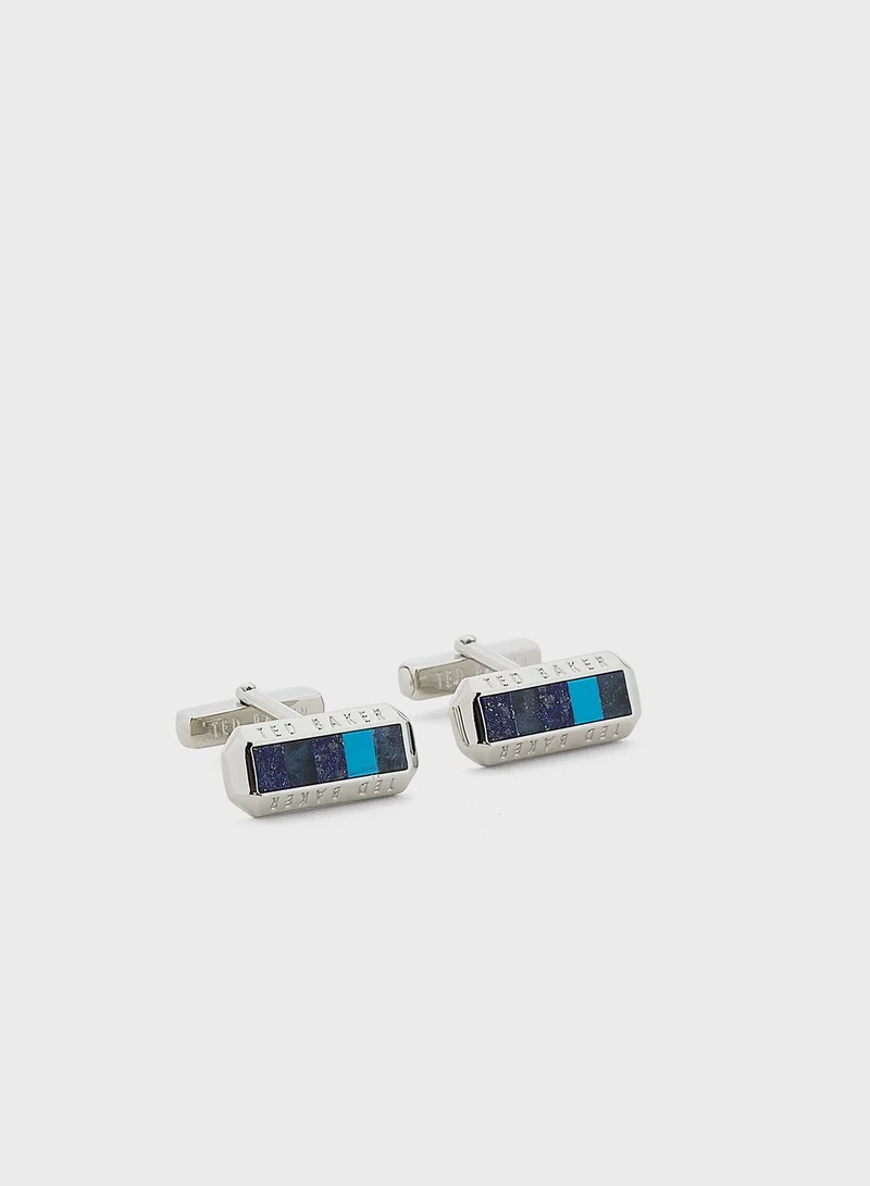 Ted Baker Preshus Semi Precious Stone And Shell Cufflinks