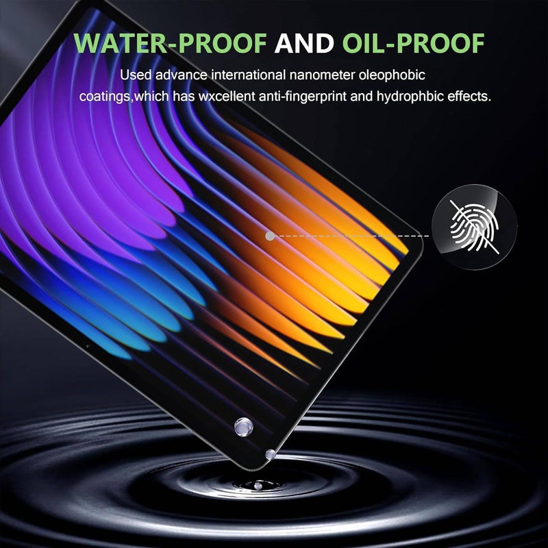 Vurtboly NESLIN 2Pack Screen Protector Compatible with Xiaomi Mi Pad 7/7 Pro 11.2" 2024 Film, 9H Tempered Glass Screen Film Scratch Resistant Bubble Free Screen Protector for Xiaomi Mi Pad 7/7 Pro 2024 - Image 5