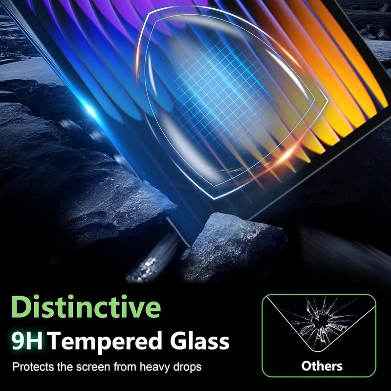 Vurtboly NESLIN 2Pack Screen Protector Compatible with Xiaomi Mi Pad 7/7 Pro 11.2" 2024 Film, 9H Tempered Glass Screen Film Scratch Resistant Bubble Free Screen Protector for Xiaomi Mi Pad 7/7 Pro 2024 - Image 2