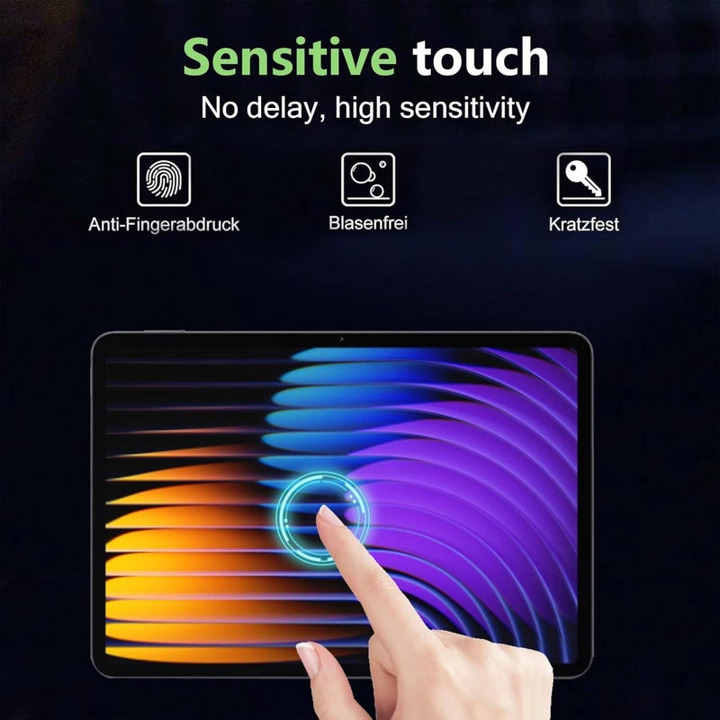 Vurtboly NESLIN 2Pack Screen Protector Compatible with Xiaomi Mi Pad 7/7 Pro 11.2" 2024 Film, 9H Tempered Glass Screen Film Scratch Resistant Bubble Free Screen Protector for Xiaomi Mi Pad 7/7 Pro 2024 - Image 4
