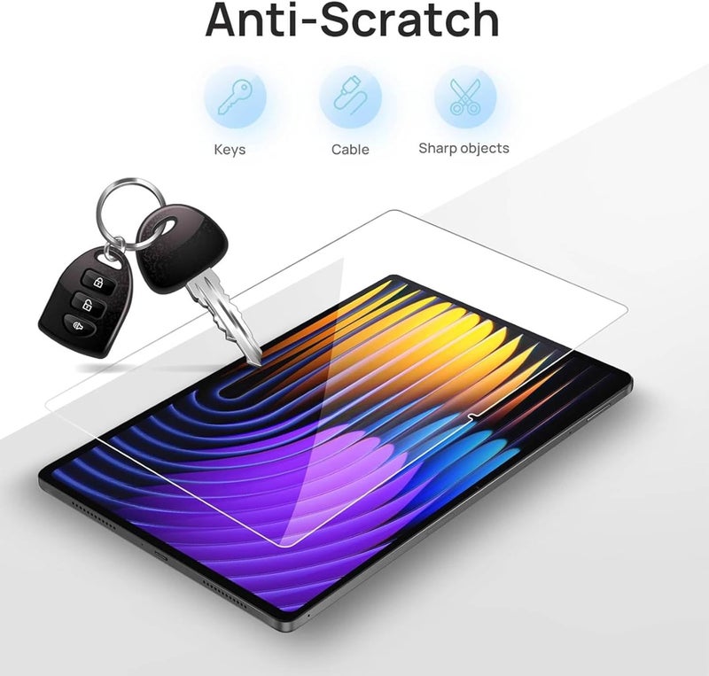Vurtboly NESLIN 2Pack Screen Protector Compatible with Xiaomi Mi Pad 7/7 Pro 11.2" 2024 Film, 9H Tempered Glass Screen Film Scratch Resistant Bubble Free Screen Protector for Xiaomi Mi Pad 7/7 Pro 2024 - Image 3