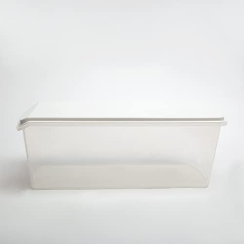 Gluman Polypropylene Big Bread Box With Butter Dish Container | Bread Box And Butter Dish Combo | 100% Food Grade | Dishwasher Safe | Freezer Safe | Recyclable | Reusable (White) - Image 4
