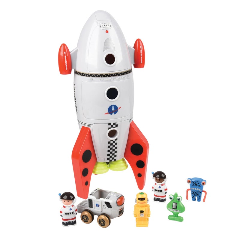 CP Toys Space Mission Rocket Ship Toy Includes Astronaut Figurines Aliens and Vehicle Space Gifts STEM Toddler Toys for Kids 3 Years and Older 167 - Image 2