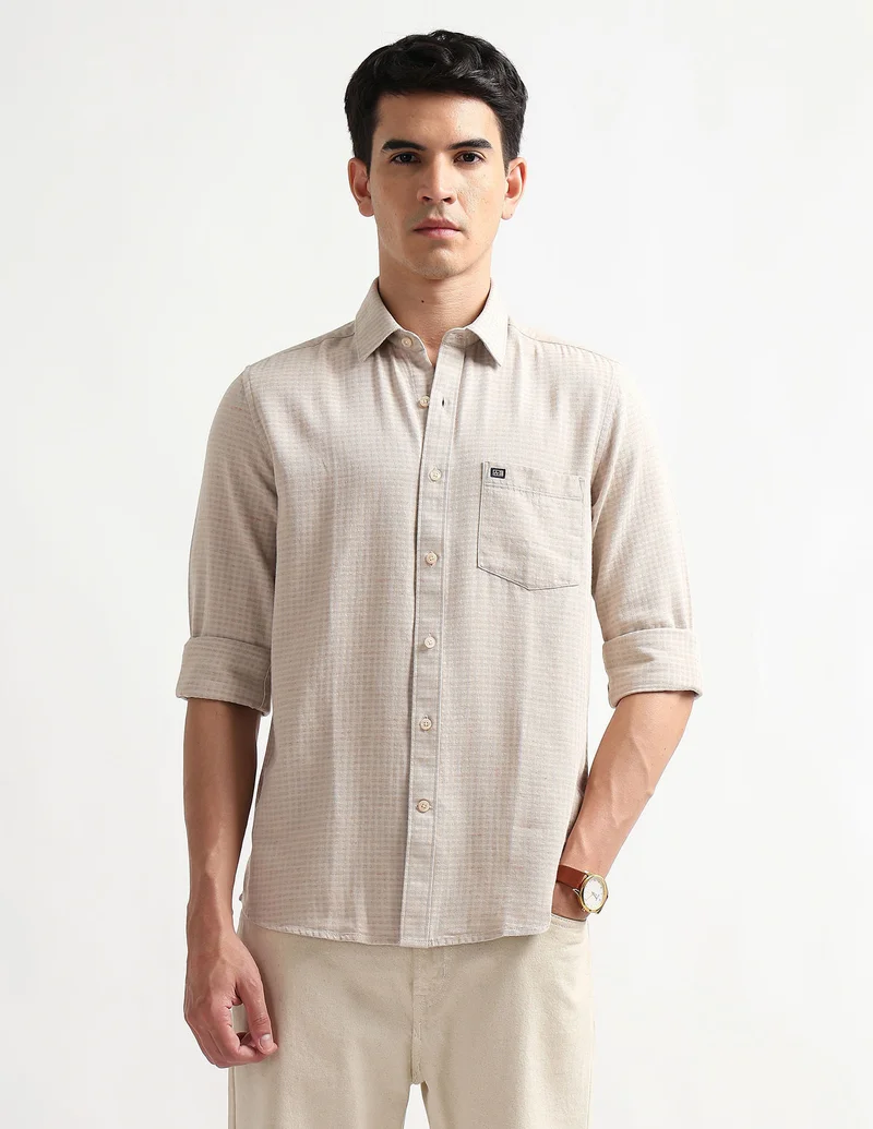 Arrow Slim Fit Textured Shirt
