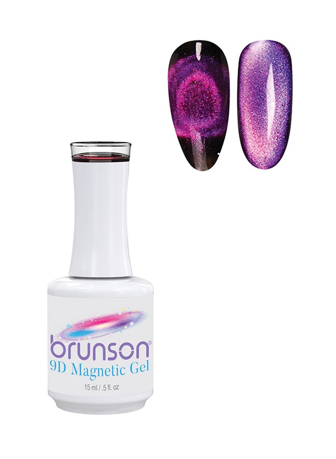 brunson Magnetic 9D Gel Polish 18ml Glossy Shine Gel Nail Polish Finish Long Lasting Soak off UV Gel Nal Polish for Nail Art French Manicure Pedicure Salon Quality Chip Resistant Gel Nail Extensions - Image 1