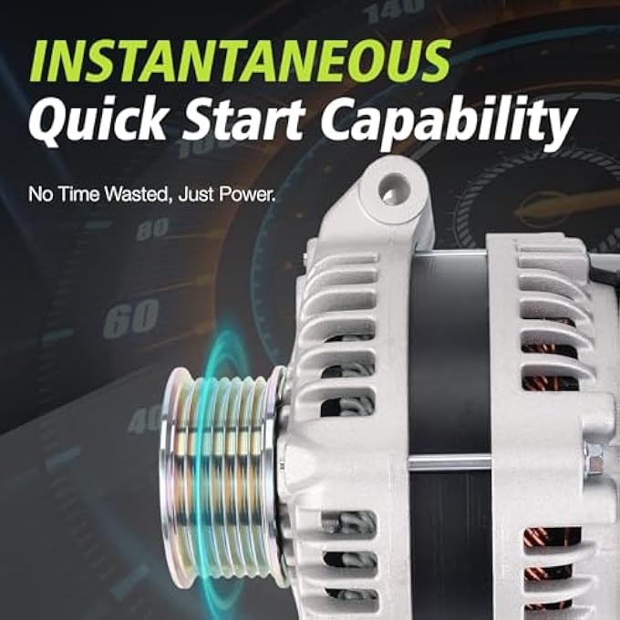 Kinwrdsn Alternator Compatible with Acura 2006-2011 CSX 2.0L2004-2008 TSX 2.4LReplacement for Honda 2.4L 2003-2007 Accord,06-11 CR-V,2003-2011 Element2006-2011 Civic 2.0L,13980N 31100RAAA01 - Image 2
