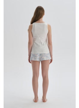 dagi White Patterned Shorts  - Image 2