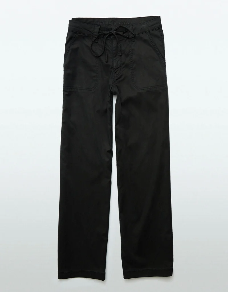 American Eagle  AE Dreamy Drape Stretch Super High-Waisted Baggy Wide-Leg Pant for Women | Best Price UAE