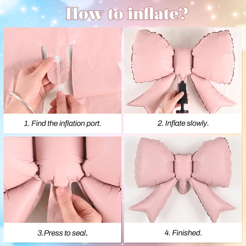 Togvu Silly Goose Balloon Arch with Checkered Heart Bow Foil Balloons, Pink Blue Sage Green Sand White Ivory Balloon Garland for Girls Boys First Birthday Baby In Bloom Baby Shower Flower Fairy Tea Decor - Image 5