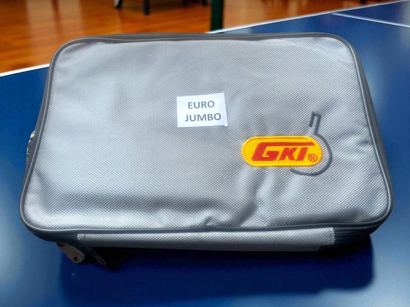 GKI Euro Jumbo Wood Table Tennis Racquet with Double Zip tatron Bag - Image 4