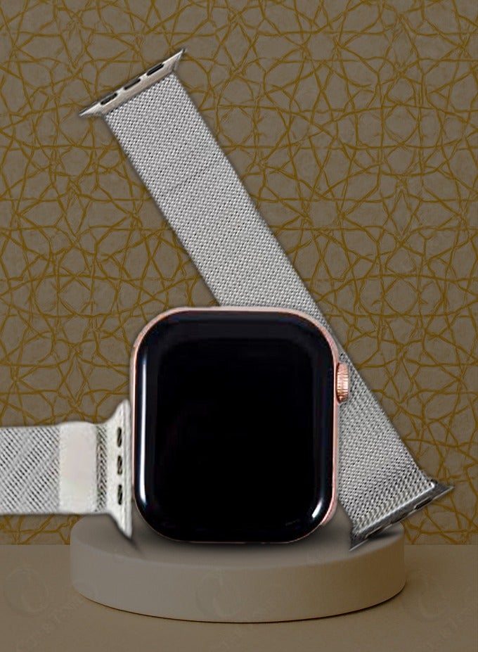 ATOUCH HL7 Max Smartwatch | 7 Interchangeable Straps (1 Stainless Steel, 6 Rubber) | Monitor your fitness, Health & Get Notifications Effortlessly| Crisp Glossy Touch Display | Long Battery | Splash-Resistant - Image 2