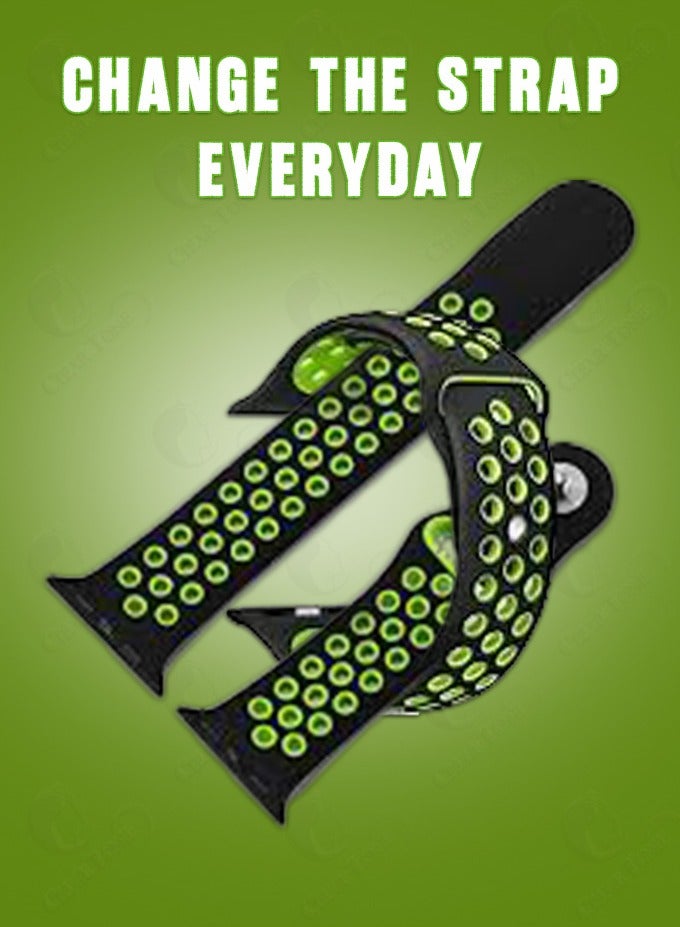 ATOUCH HL7 Max Smartwatch | 7 Interchangeable Straps (1 Stainless Steel, 6 Rubber) | Monitor your fitness, Health & Get Notifications Effortlessly| Crisp Glossy Touch Display | Long Battery | Splash-Resistant - Image 4