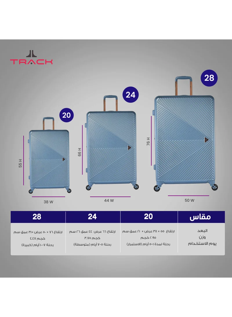 Track Track HARD Luggage set 3 pieces size 28/24/20  inch HK204/3P