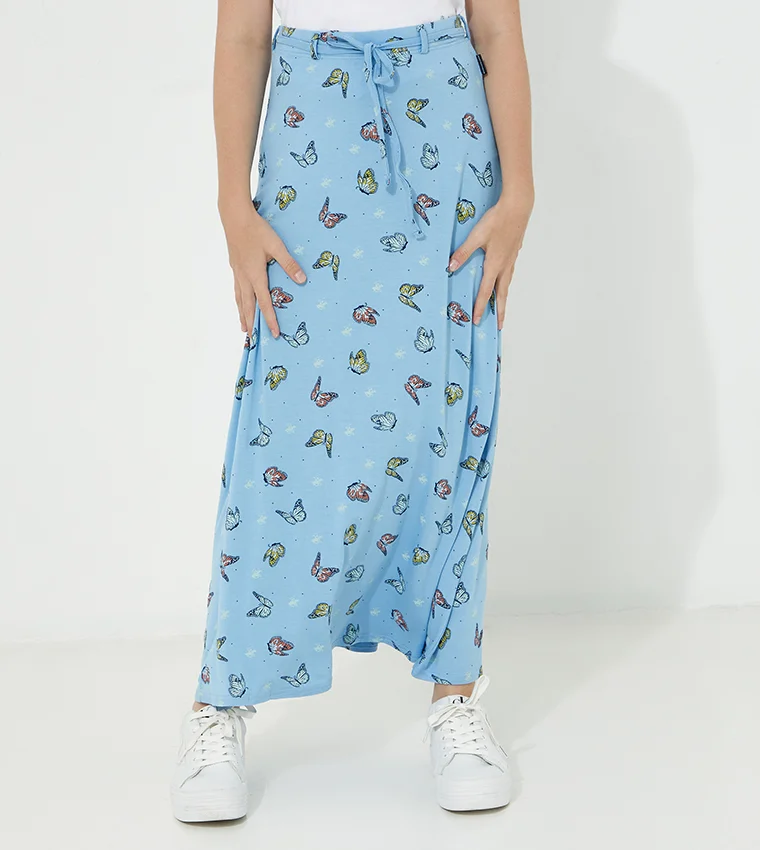 Beverly Hills Polo Club Printed Mermaid Skirt