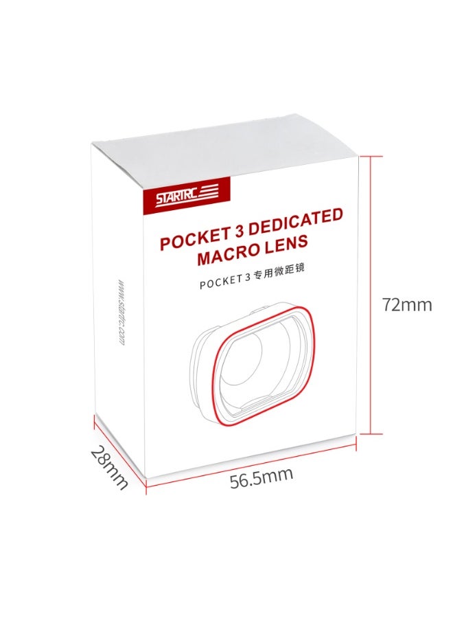 For DJI OSMO Pocket 3 STARTRC 10X Macro Lens Filter (Black)