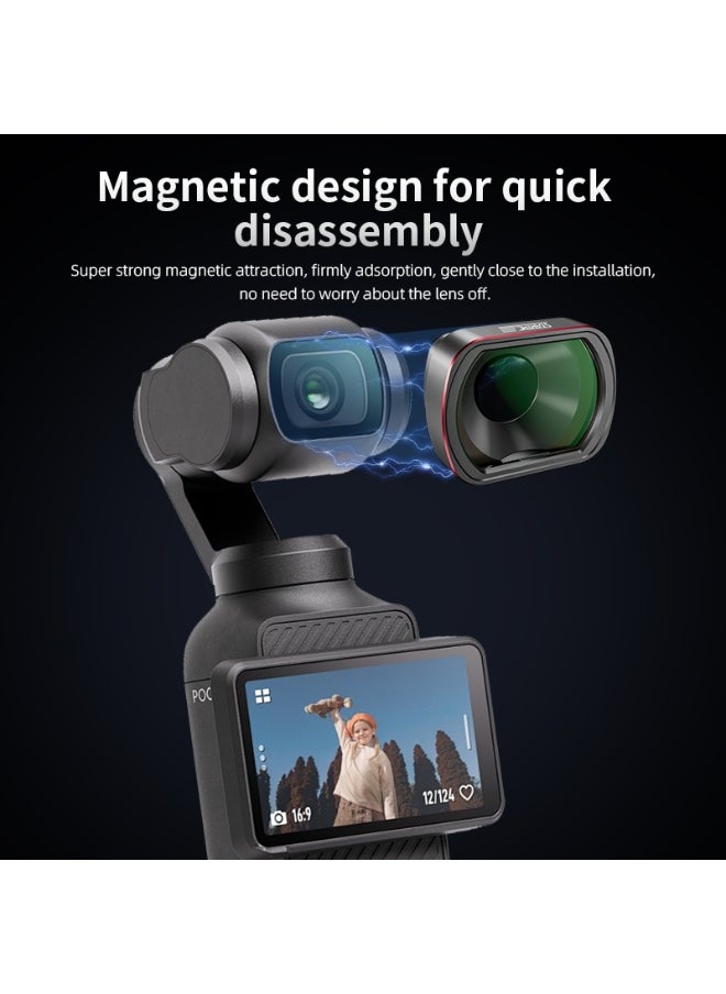 For DJI OSMO Pocket 3 STARTRC 10X Macro Lens Filter (Black)
