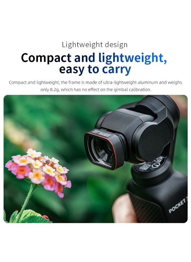 For DJI OSMO Pocket 3 STARTRC 10X Macro Lens Filter (Black)