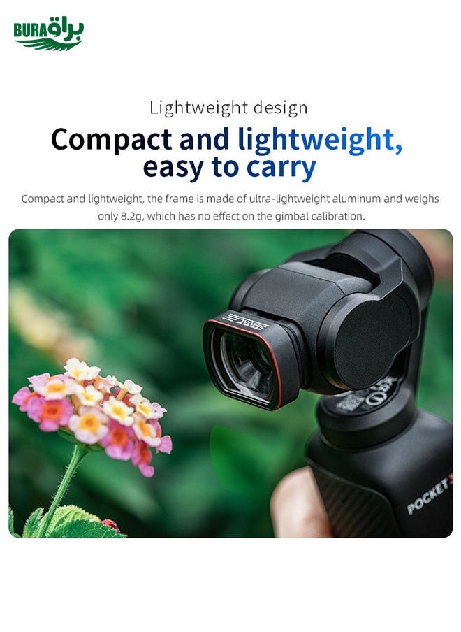 BURAQ - For DJI OSMO Pocket 3 STARTRC 10X Macro Lens Filter (Black) - Image 1