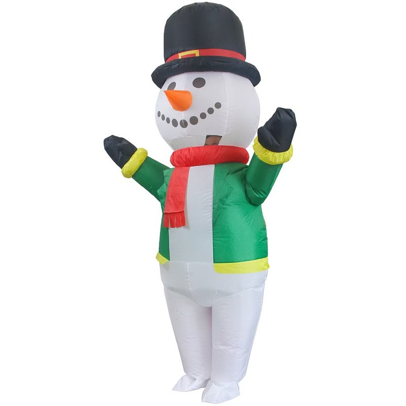 New Christmas Inflatable Suit Santa Carnival Holiday Party Cosplay Snowman Gingerbread Man Inflatable Suit - Image 1