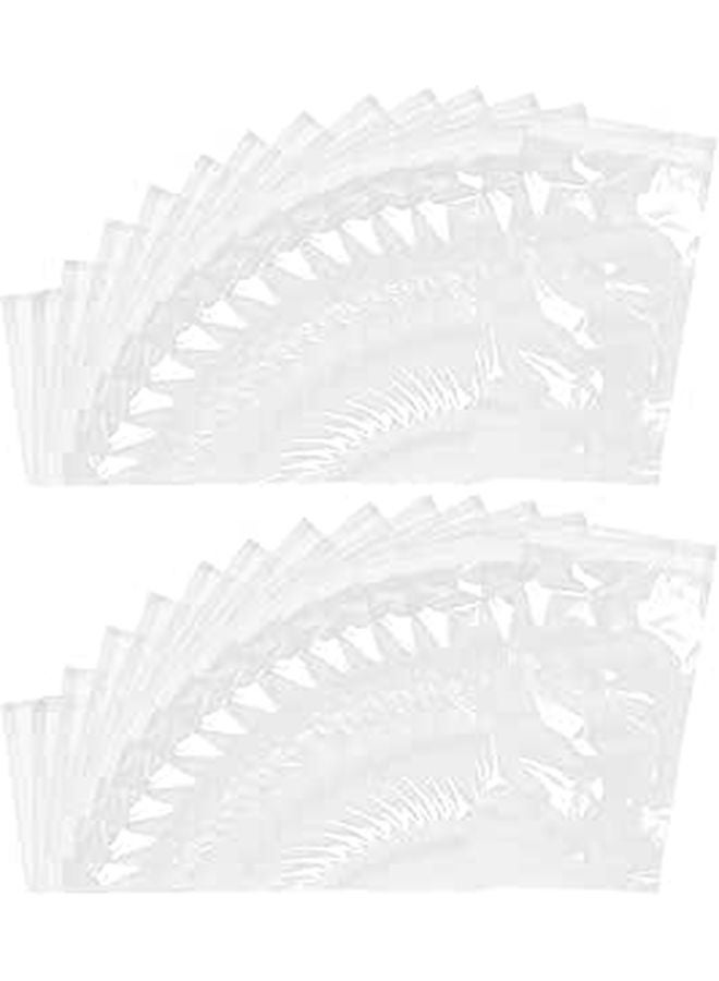 200pcs 3 Inch Self Adhesive Plastic Card Bags Sealable Protective Sleeves For Business Cards Photos Storage Organizer - Image 1