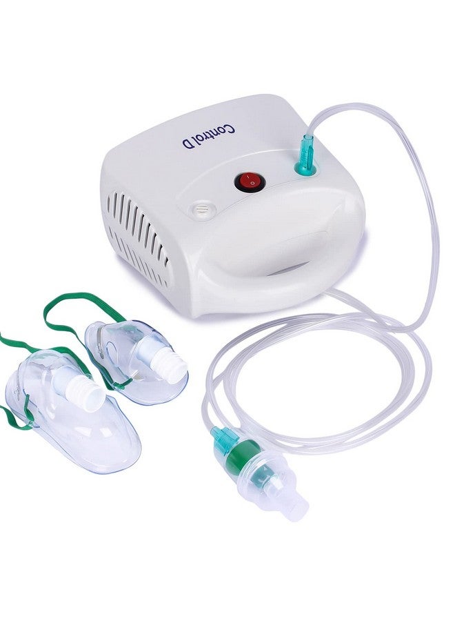 Control D Control D Durable Compressor Portable Nebulizer with Complete Kids & Adults Mask Kit (White) - Image 1
