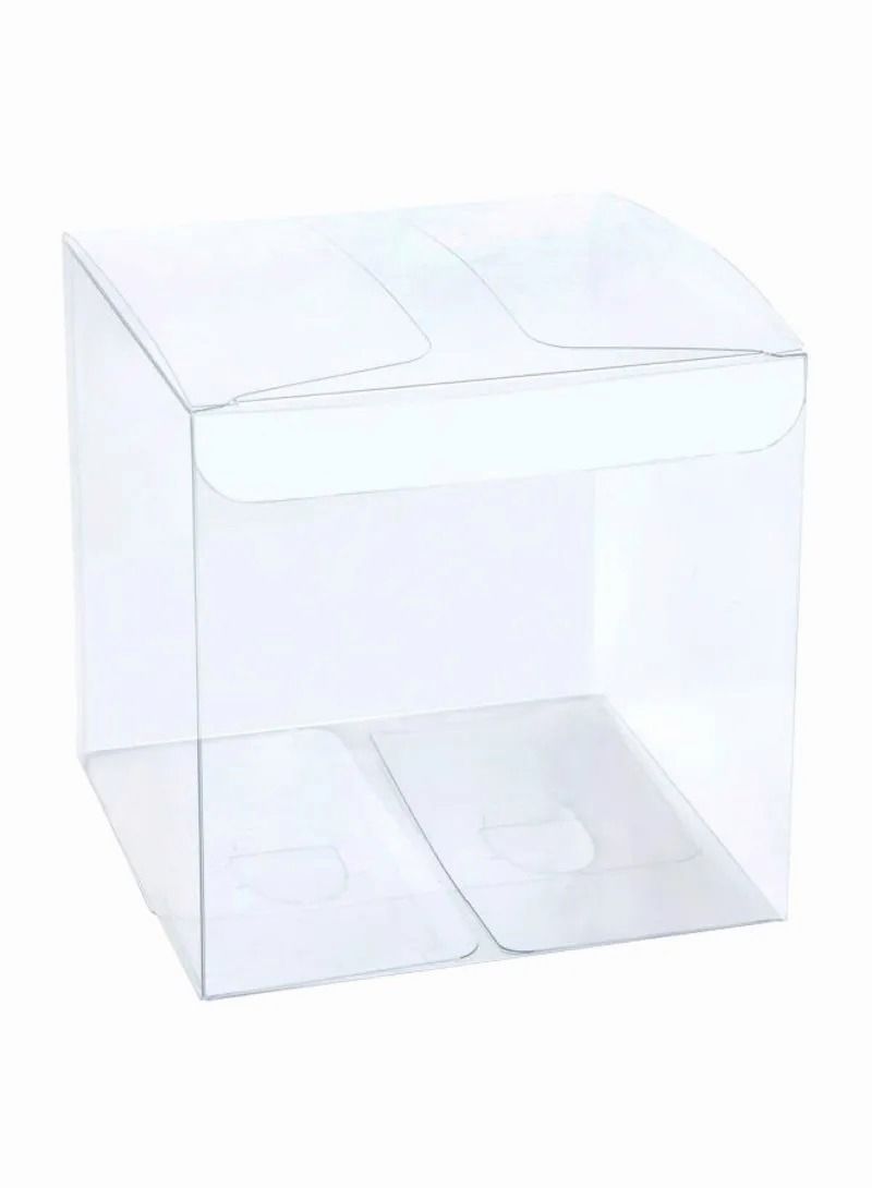 Buna 12-Piece Clear Gift Box Set Clear PET Plastic Box Square Box Suitable for Thanksgiving Wedding Party Birthday Candy Coffee & Tea Jewelry - Image 1