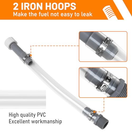 mapleza 2 PCS VP-Racing Fuel Jug Hose with 1 PCS Hose Bender Gas Can Hoses Suitable for 3/5/5.5 Gallon VP Fuel Jugs Racing Gas Can Spout Replacement - Image 4