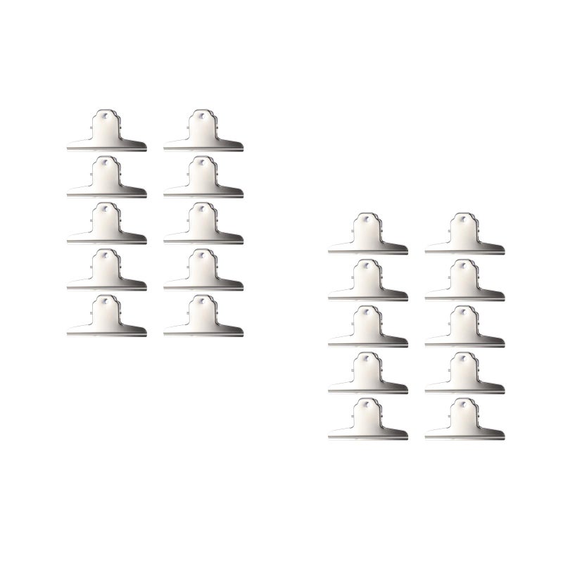 20 Pcs 100mm Stainless Steel Chip Bag Invoices and Notes Clips for and Air Tight Food ( ) - Image 1