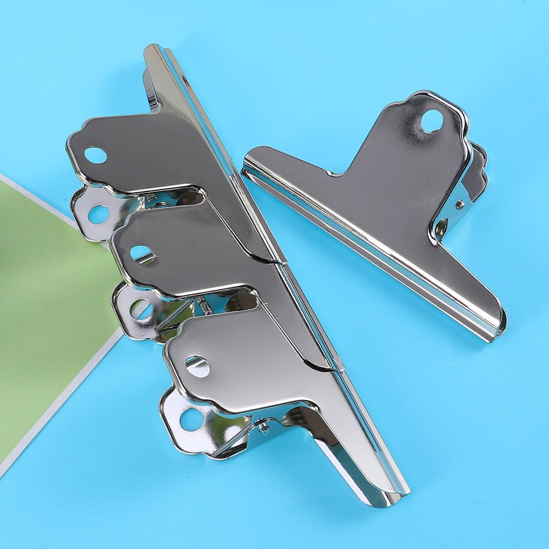 20 Pcs 100mm Stainless Steel Chip Bag Invoices and Notes Clips for and Air Tight Food ( ) - Image 5