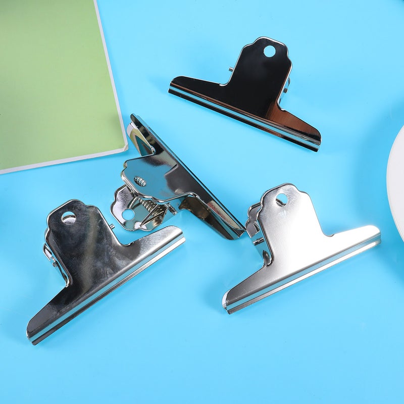 20 Pcs 100mm Stainless Steel Chip Bag Invoices and Notes Clips for and Air Tight Food ( ) - Image 4