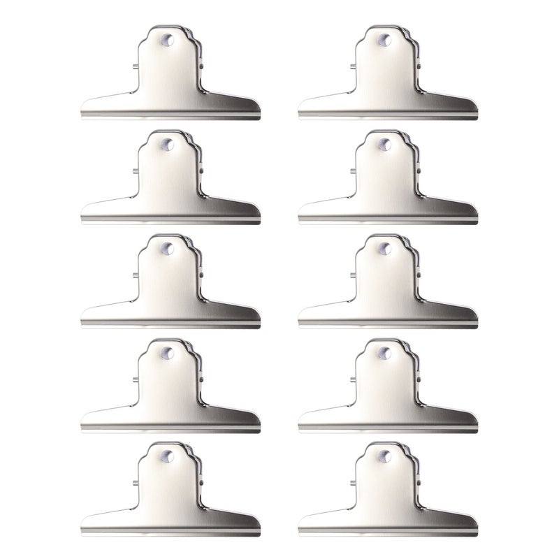 20 Pcs 100mm Stainless Steel Chip Bag Invoices and Notes Clips for and Air Tight Food ( ) - Image 2