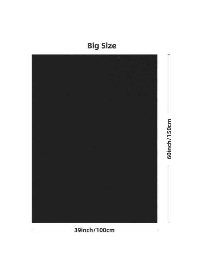 Caydo 18 Count Aida Cloth Black Aida Cross Stitch Aida Cloth For Handmade Cross Stitch Fabric Needlework 39 X 60 Inch - Image 2