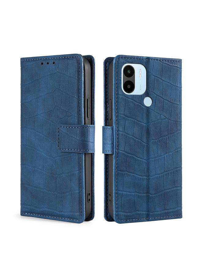 The Bros Case For Xiaomi Redmi A1+ 4G Skin Feel Crocodile Magnetic Clasp Leather Phone Case