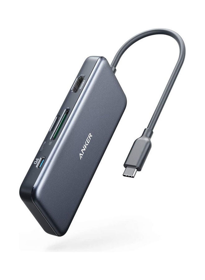 Anker USB C Hub, 341 USB-C Hub (7-in-1) with 4K HDMI, 100W Power Delivery, USB-C and 2 USB-A 5 Gbps Data Ports, microSD and SD Card Reader, for MacBook Air, MacBook Pro, XPS, and More - Image 1