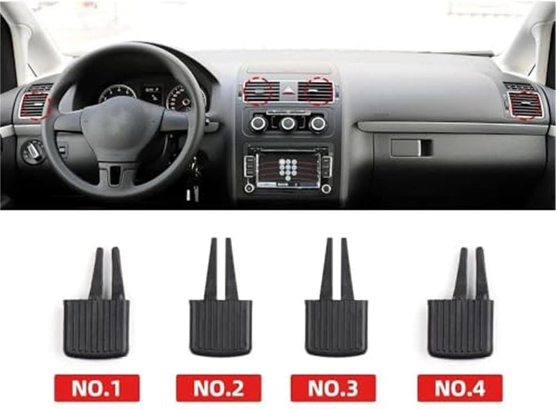 QASULER Dashboard Air Vent Clip for VW Touran - Image 4
