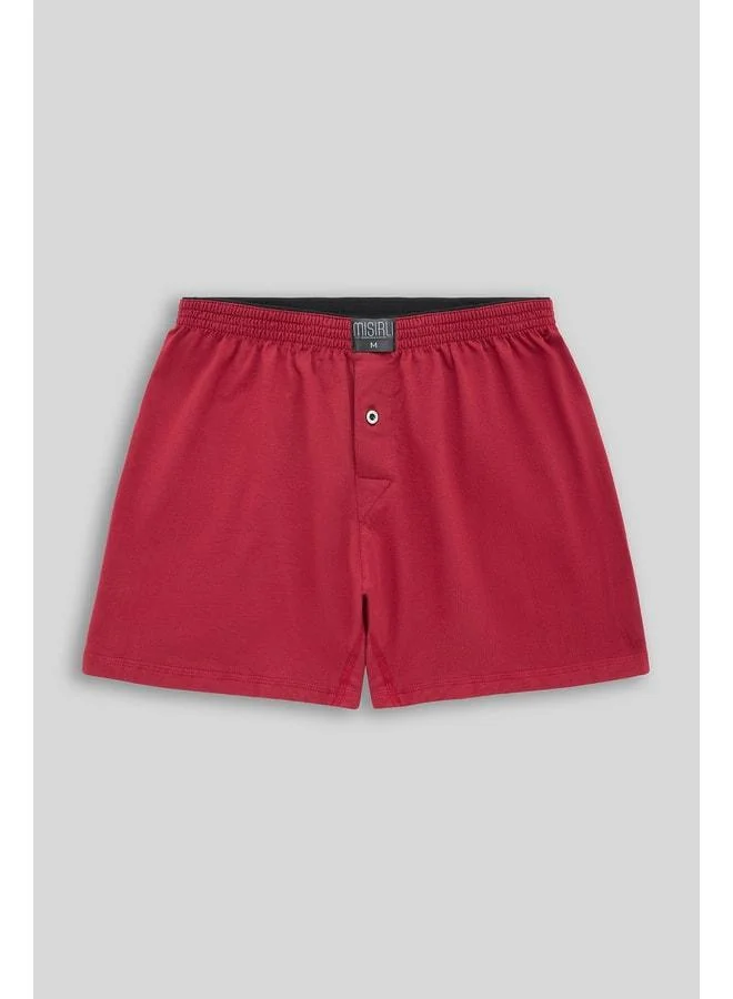 Aytuğ Egyptian Men's Cotton Ares Short Boxer Burgundy.